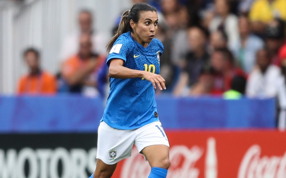 Camisa 10 da seleção, Marta entrará em campo contra a Itália pela terceira rodada da Copa do Mundo - DIVULGAÇÃO/CBF