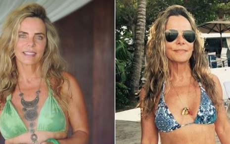 Aos 66 anos, a atriz Bruna Lombardi chama a atenção de seus seguidores em fotos publicadas no Instagram - REPRODUÇÃO/INSTAGRAM