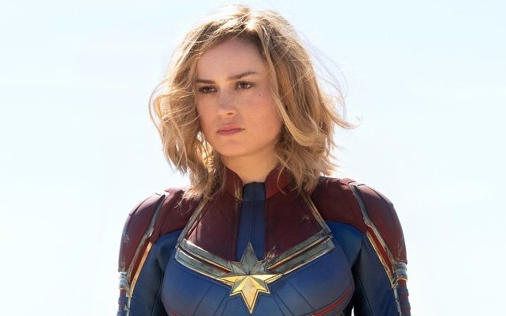 Brie Larson em cena do filme Capitã Marvel, que chega aos cinemas nesta quinta (7): agora na TV - Divulgação/Marvel Studios