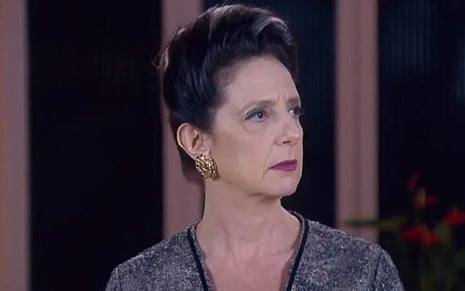 Clarice Niskier (Haydee) em Carinha de Anjo; megera entrará no jogo do filho golpista - Reprodução/SBT