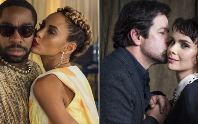 Lázaro Ramos, Taís Araújo, Murilo Benício e Débora Falabella: casais bem-sucedidos da TV - Divulgação/Globo