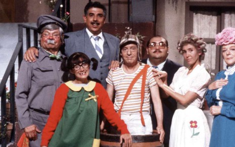 O elenco original de Chaves, humorístico mexicano que é exibido com sucesso até hoje pelo SBT - Reprodução