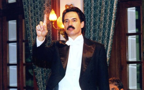 Paulo Betti interpretou o maestro Carlos Gomes na minissérie Chiquinha Gonzaga, de 1999 - Cedoc/TV Globo