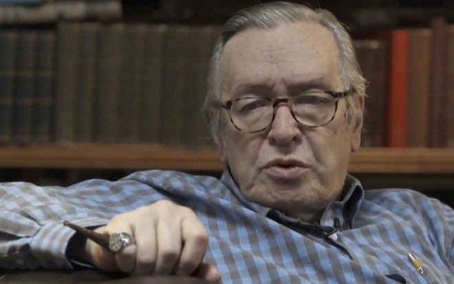 Guru do governo de Jair Bolsonaro, Olavo de Carvalho terá sua entrevista com Pedro Bial exibida na quinta (11) - REPRODUÇÃO/TV GLOBO