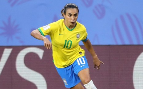 Camisa 10 da seleção, Marta entrará em campo contra a França nas oitavas de final da Copa do Mundo - DIVULGAÇÃO/CBF