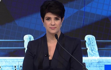 Mariana Godoy durante o debate de sexta-feira (24): encontro da RedeTV! superou debate da Band - REPRODUÇÃO/REDETV!