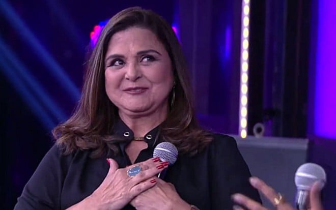 Elizângela se emociona com homenagem no Domingão do Faustão deste domingo (24) - Reprodução/TV Globo