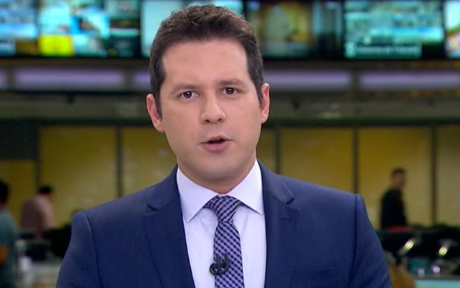 Dony De Nuccio no Jornal Hoje: jornalista ensinava a clientes como virar notícia boa na Globo - Reprodução/TV Globo