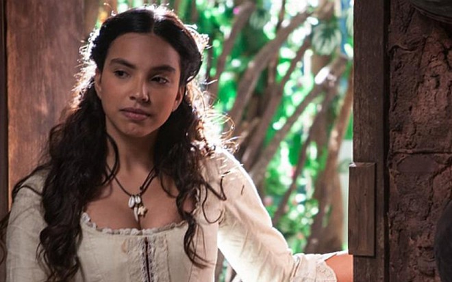 Gabriela Moreyra (Juliana) em cena de Escrava Mãe, nova novela da Record - Edu Moraes/Record