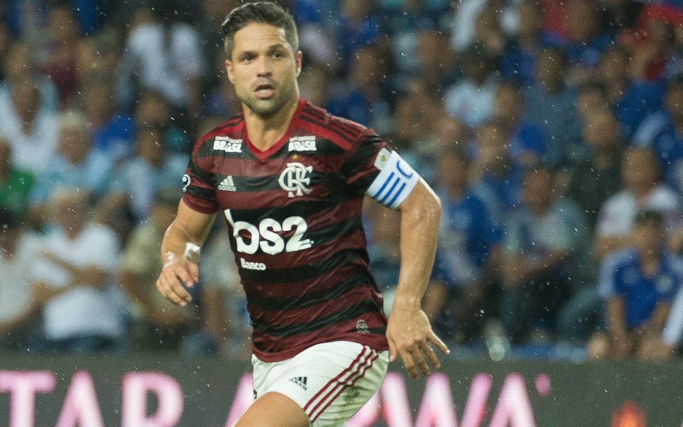 O meia Diego durante a partida entre Emelec (EQU) e Flamengo, transmitida para SP na quarta (24) - ALEXANDRE VIDAL/FLAMENGO