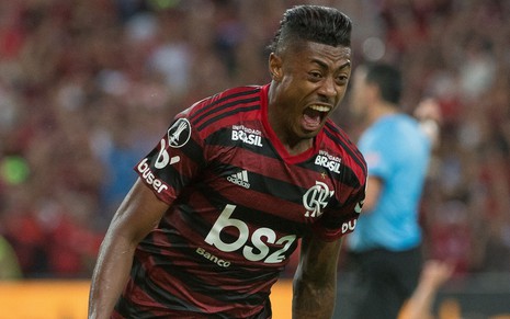 Bruno Henrique marcou os dois gols do Flamengo na vitória contra o Inter: 25,5 de média no Ibope em SP - DIVULGAÇÃO/FLAMENGO