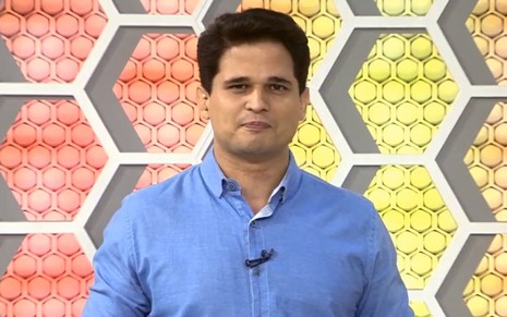Kaio Cézar no comando do Globo Esporte Ceará: apresentador pediu demissão ao vivo - REPRODUÇÃO/TV GLOBO
