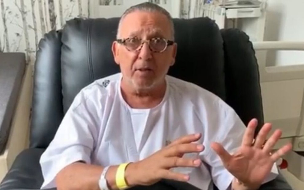 Em vídeo publicado no Instagram, Galvão Bueno explicou sua situação de saúde após cirurgia