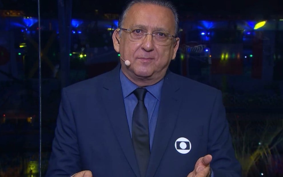 Narrador Galvão Bueno faz discurso de despedida no final da transmissão dos Jogos Olímpicos Rio 2016 - REPRODUÇÃO/TV GLOBO