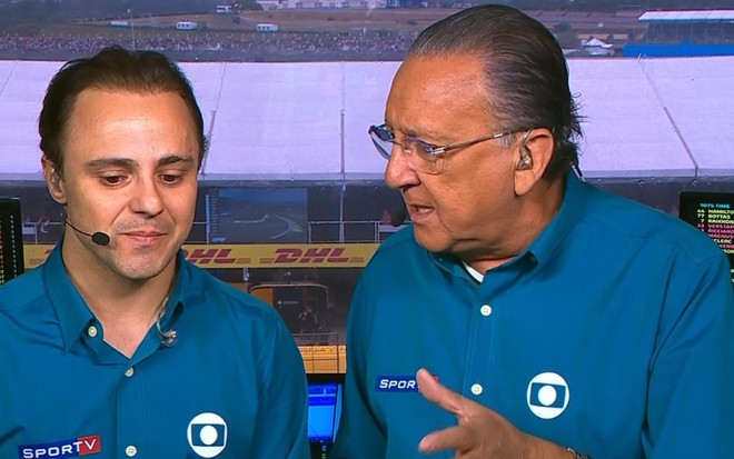 Nem mesmo a participação do ex-piloto Felipe Massa fez com que o público se interessasse pelo GP do Brasil - REPRODUÇÃO/TV GLOBO