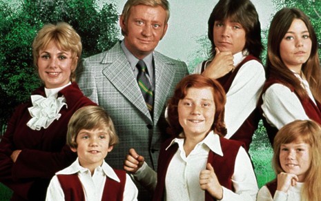 Elenco da comédia A Família Dó Ré Mi, sucesso norte-americano que a Globo exibiu nos anos 1970 - Divulgação/ABC