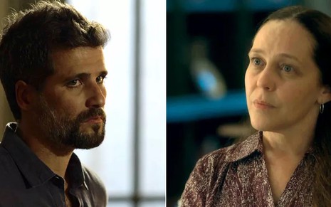 Gabriel (Bruno Gagliasso) e Judith (Isabela Garcia) terão embate na reta final de O Sétimo Guardião - Reprodução/TV Globo