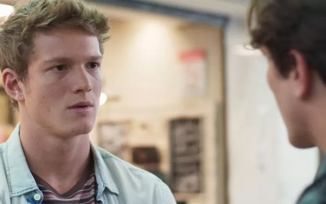 Filipe (Pedro Novaes) em cena de Malhação, novela juvenil da Globo