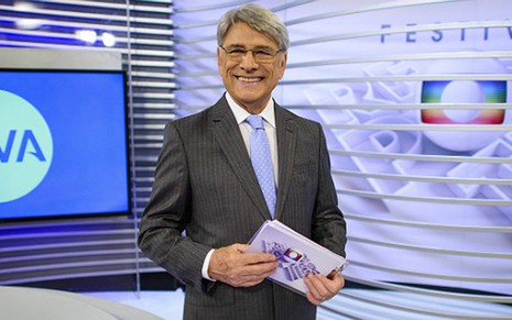O jornalista Sérgio Chapelin, que gravou novas apresentações para o canal Viva - Divulgação/Viva