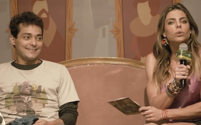 Eduardo Sterblitch como Enzo e Daniela Cicarelli em vídeo promocional da série Shippados - Reprodução/YouTube