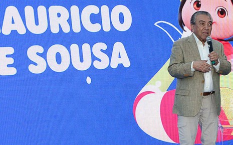 Mauricio de Sousa apresentou em evento do canal Gloob a nova série da Turma da Mônica, Vamos Brincar - Francisco Cepeda/Agnews
