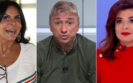 Gretchen, Paulo Nunes e Mara Maravilha perderam A Fazenda, mas garantiram bons empregos na TV - REPRODUÇÃO/MULTISHOW/SPORTV/SBT