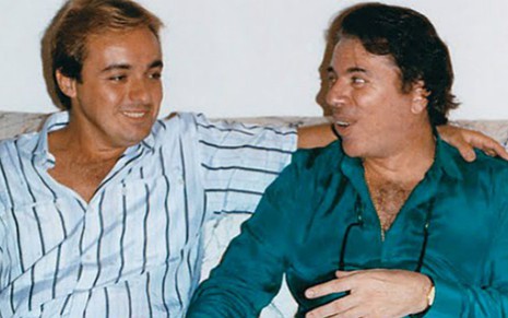 Gugu Liberato e Silvio Santos em 1988, quando o apresentador quase foi para a Globo - Divulgação