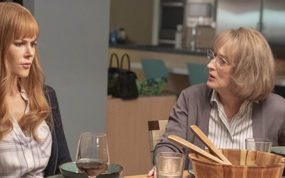 Nicole Kidman e Meryl Streep em cena da série Big Little Lies: elas vão repetir parceria na Netflix - Divulgação/HBO