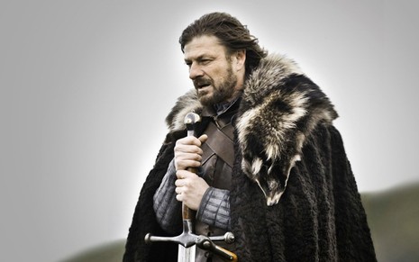 Sean Bean como Ned Stark em foto promocional da primeira temporada de Game of Thrones - Divulgação/HBO