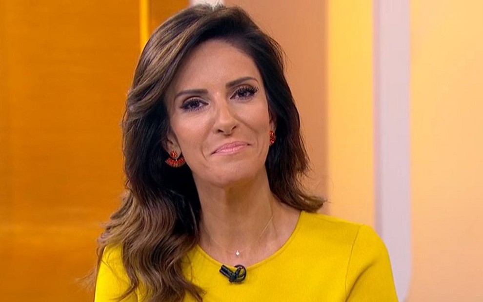 Monalisa Perrone no Hora 1 de hoje (14): levou a melhor na disputa contra o jornal do SBT - REPRODUÇÃO/TV GLOBO