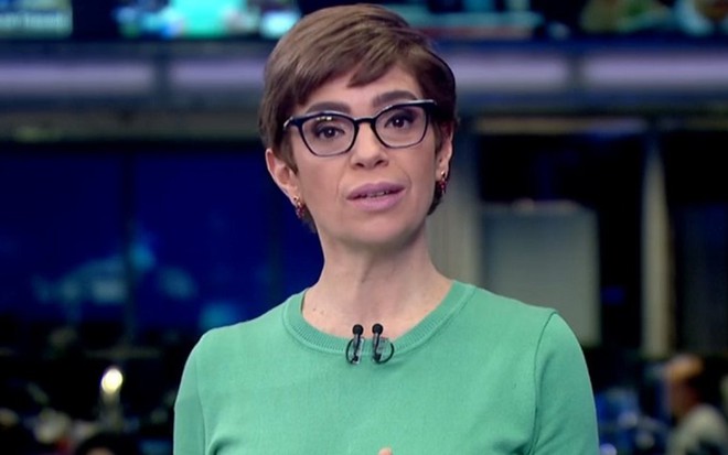 Renata Lo Prete no Jornal da Globo de quinta (20): perdeu para Fábio Porchat e Carlos Alberto de Nóbrega - REPRODUÇÃO/TV GLOBO