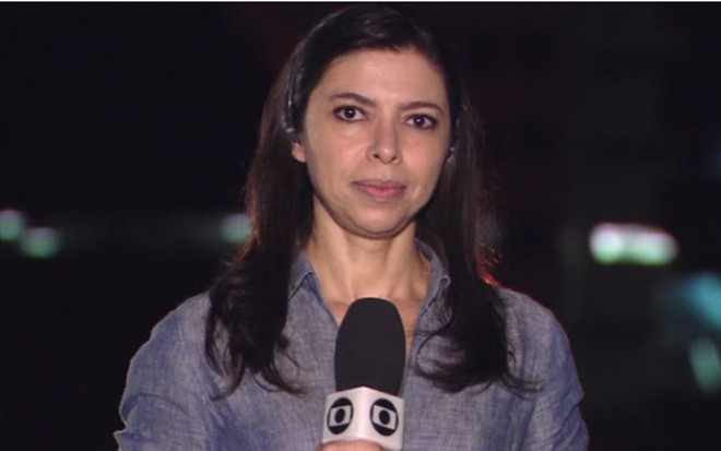 A repórter Giovana Teles em sua participação na edição de ontem (30) do Jornal da Globo - Reprodução/Globo