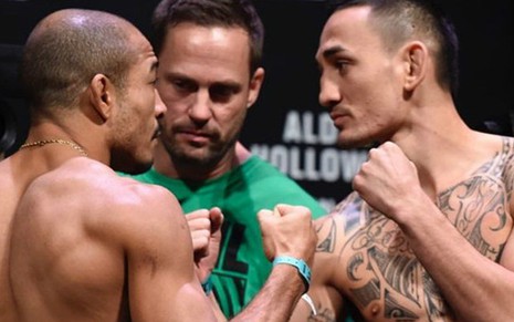 Aldo e Holloway: lutadores se enfrentam no UFC 218, que acontece no sábado (2) - Reprodução/Combate