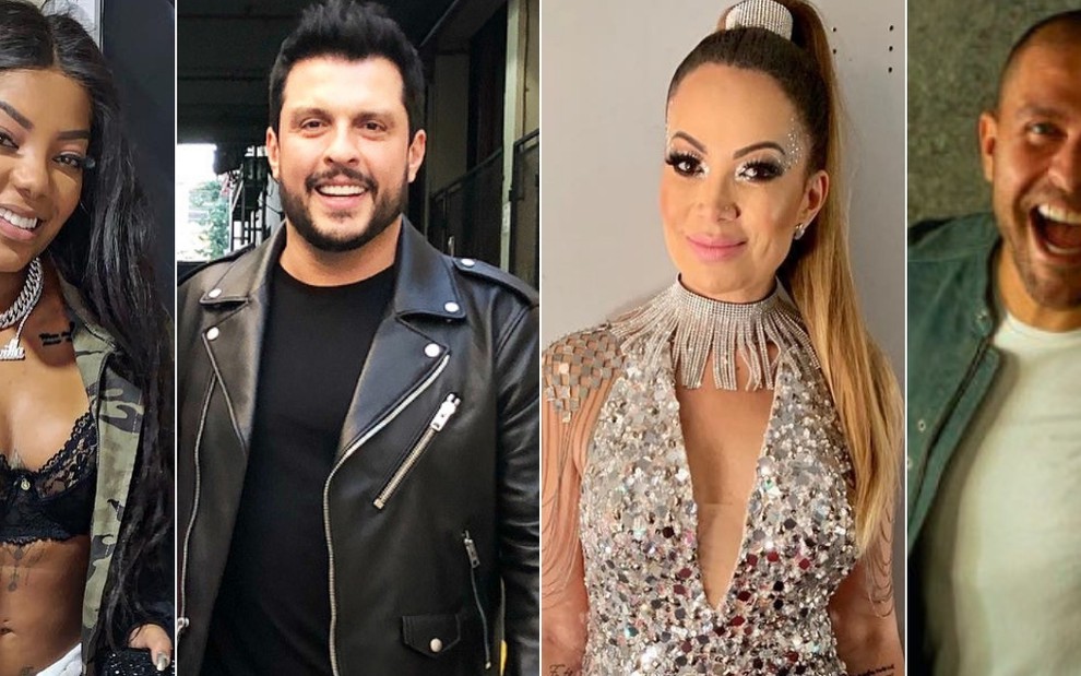 Ludmilla, Ceará, Solange Almeida e Diogo Nogueira vão participar do Show dos Famosos 2019 - Fotos: Reprodução/Instagram