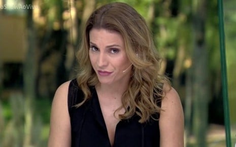 Maíra Charken em sua última participação na bancada do Vídeo Show, na última segunda - Reprodução/Globo