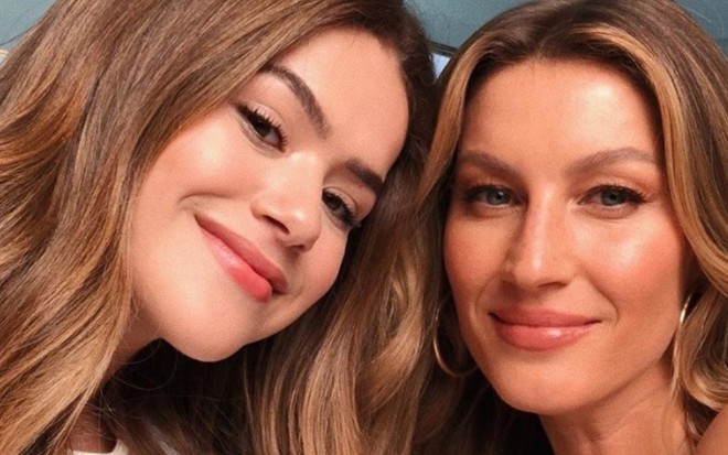 Maisa Silva em selfie com a modelo Gisele Bündchen; apresentadora e modelo se conheceram pessoalmente  - REPRODUÇÃO/INSTAGRAM