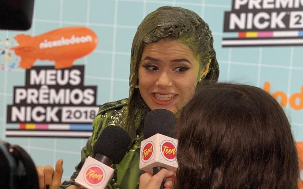 Suja de Slime, Maisa Silva deu entrevistas após o Meus Prêmios Nick: escanteada no SBT - MICHAELE GASPARINI/NTV