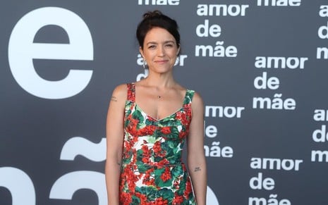 Manuela Dias, autora de Amor de Mãe, em coletiva de imprensa da novela Amor de Mãe, no Rio de Janeiro