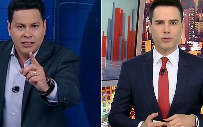Marcão do Povo apresenta o Primeiro Impacto, no SBT, e Luiz Bacci é âncora do Cidade Alerta, na Record - REPRODUÇÃO/SBT/RECORD