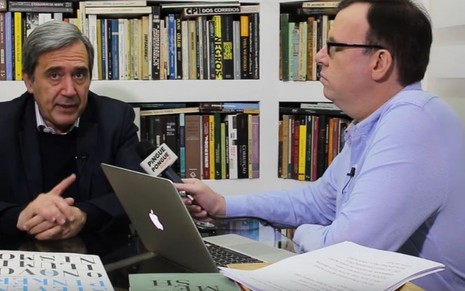 O historiador Marco Antonio Villa em entrevista para o canal do YouTube do jornalista Marcelo Bonfá - Reprodução/YouTube
