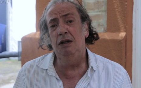 O ator Marcos Oliveira em vídeo feito para o GShow em 2018; ele afirma que precisa de emprego fixo  - Reprodução/Globo