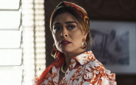 Juliana Paes interpreta Maria da Paz em A Dona do Pedaço: boleira será presa por atentar contra marido - Reprodução/TV Globo