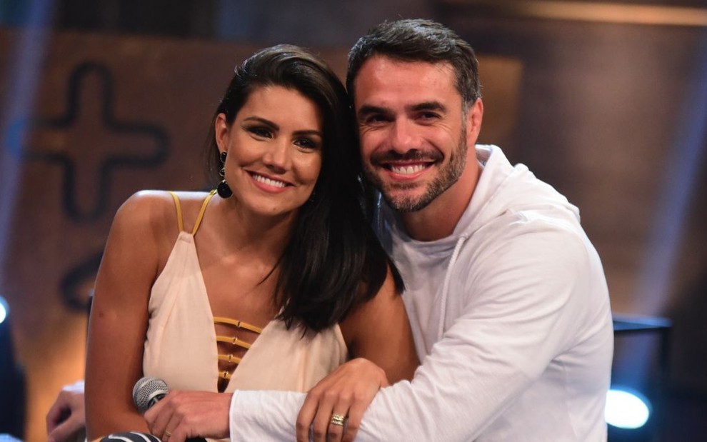 Mariana Felício e Daniel Saullo na final do Power Couple; casal perdeu para Nicole Bahls e Marcelo Bimbi - FOTOS: LEO FRANCO/AGNEWS
