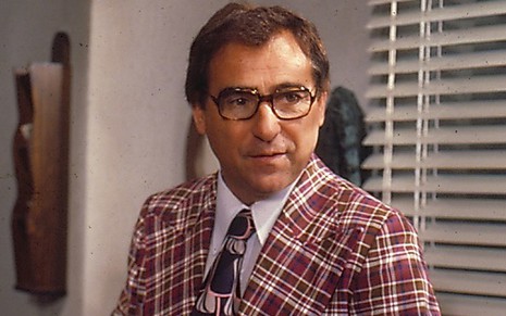 Luís Gustavo como Mário Fofoca, um dos personagens de maior sucesso nos anos 1980 - Fotos Divulgação/TV Globo