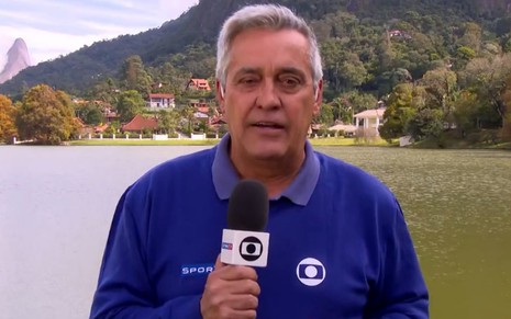 Mauro Naves na Granja Comary, base da Seleção Brasileira, em reportagem exibida na segunda (3) - Reprodução/TV Globo