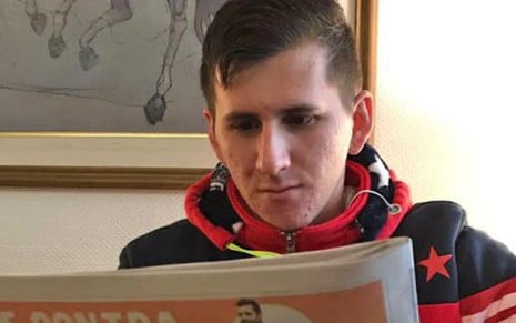 Alexandro Pereira Negreiros, sósia de Messi, saiu em reportagens de jornais argentinos - Divulgação/BAND
