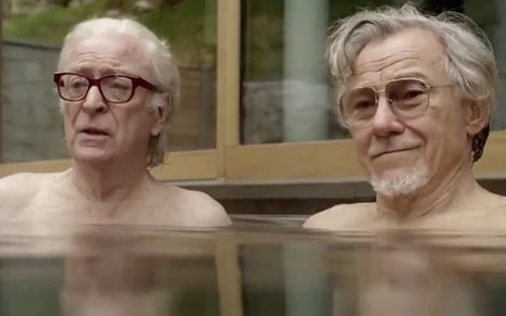 Os atores Michael Caine e Harvey Keitel no filme Youth, do diretor italiano Paolo Sorrentino - None