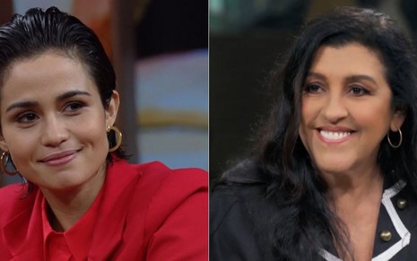 Nanda Costa e Regina Casé: atrizes estarão na próxima novela da faixa das 21h - REPRODUÇÃO/TV GLOBO