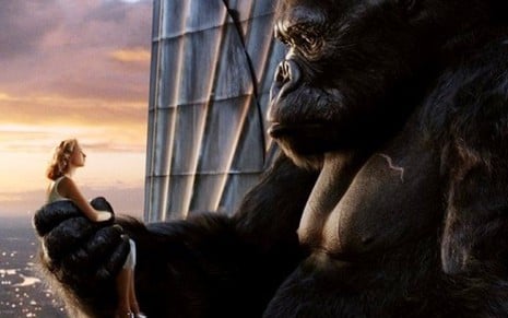 A atriz Naomi Watts em cena marcante do filme King Kong, líder durante 1h17min no Ibope - Divulgação/Universal Pictures