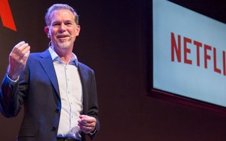 Reed Hastings, CEO da Netflix, durante evento para a imprensa brasileira nesta semana - Imagens: Divulgação/Netflix